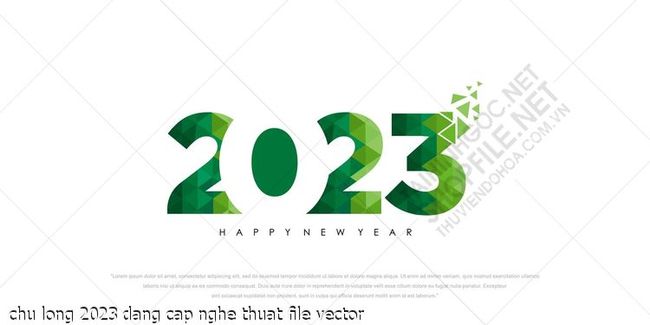 chu long 2023 dang cap nghe thuat file vector